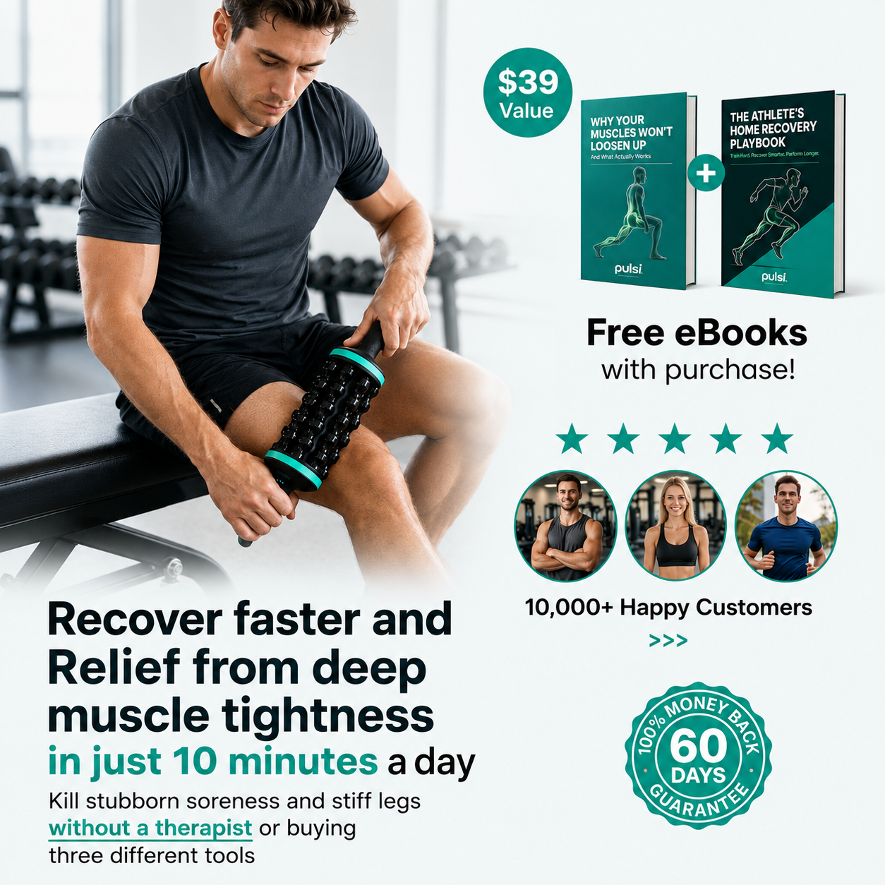 Pulsi™ Rolling Powered Massager