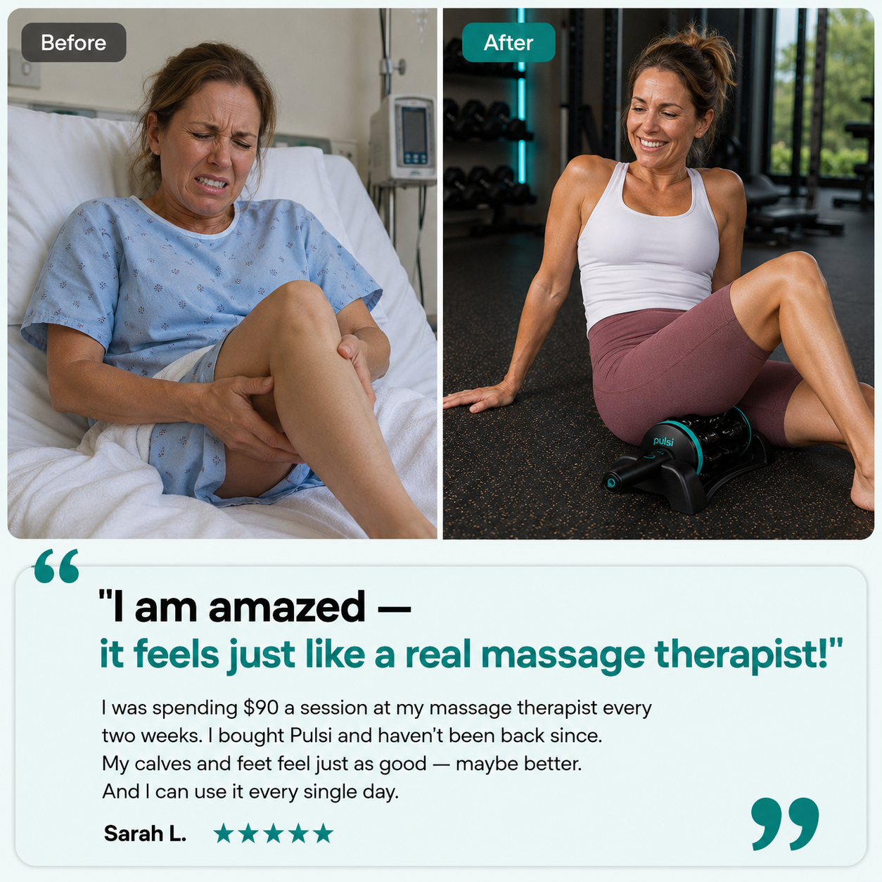 Pulsi™ Rolling Powered Massager